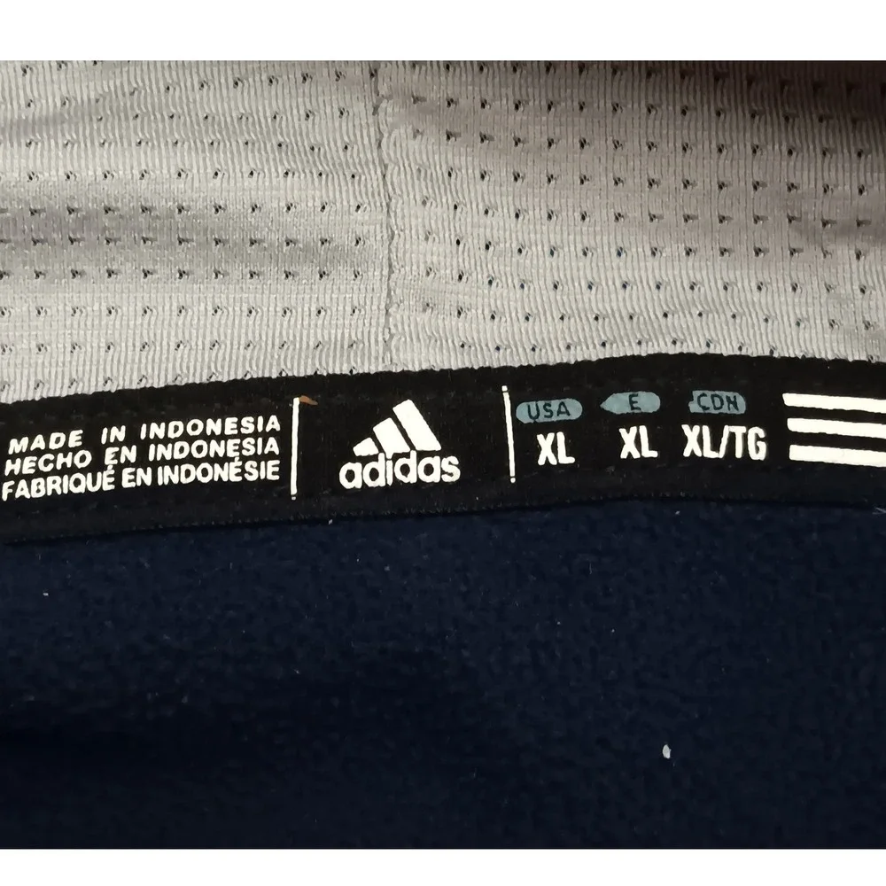 Adidas Dallas Mavericks NBA Climawarm Mens XL Navy Blue Pullover Sweatshirt